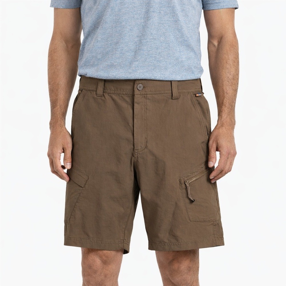 Simms Shorts Mens XL Fishing Products  Brown Nylon Spandex Cargo Hiking Fishing